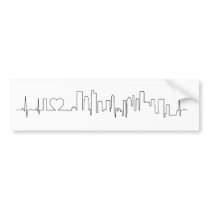 I love Singapore (ecg style) souvenir Bumper Stickers