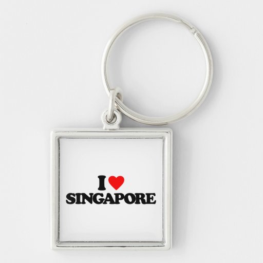 I LOVE SINGAPORE KEYCHAIN Zazzle