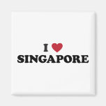 I Love Singapore Refrigerator Magnet