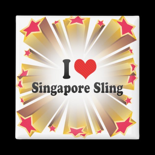 I Love Singapore Sling Refrigerator Magnet