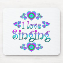 I Love Singing Mousepad