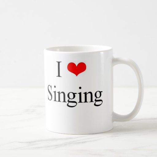 I Love Singing Mugs