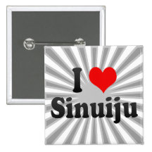 I Love Sinuiju, Korea Pins