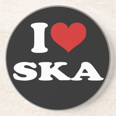 I Love Ska coasters