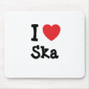 I love Ska heart custom personalized mousepads by funnycustomtshirts I love Ska heart custom personalized mousepads