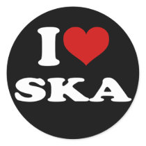 I Love Ska Stickers