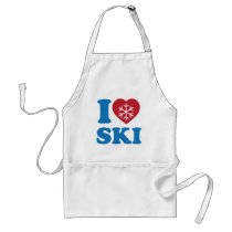 I Love Ski Aprons