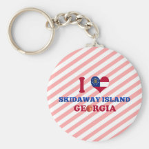 I Love Skidaway Island, Georgia Key Chains