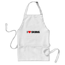 I Love Skiing aprons by weeteeshirts I Love Skiing aprons