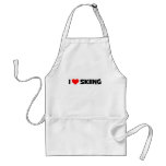 I Love Skiing aprons