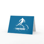 I Love Skiing! Greeting Card