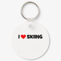 I Love Skiing keychains by weeteeshirts I Love Skiing keychains