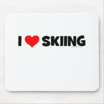 I Love Skiing mousepads by weeteeshirts I Love Skiing mousepads