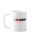 I Love Skiing mugs