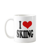 I Love Skiing mugs by ilovethisshirt I Love Skiing mugs