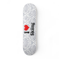 I love Skiing Skate Board Decks