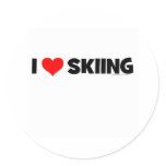 I Love Skiing stickers