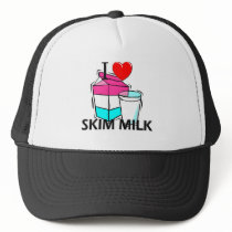 I Love Skim Milk hats by foodshirts I Love Skim Milk hats