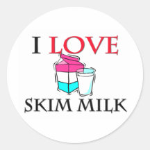 I Love Skim Milk Sticker