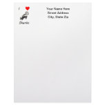 I Love Skunks Customized Letterhead