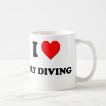 I love Sky Diving Mugs