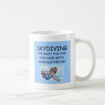 i love skydiving coffee mug