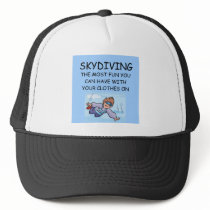 i love skydiving trucker hat