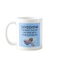 i love skydiving coffee mug
