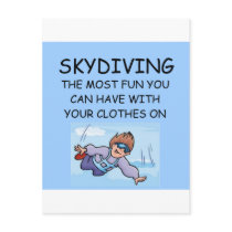i love skydiving postcard