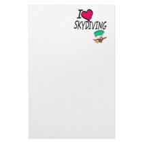 I Love Skydiving Stationery