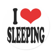I Love Sleeping stickers