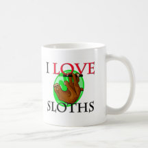 I Love Sloths Coffee Mug