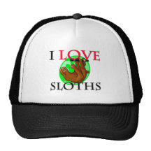 I Love Sloths Hats