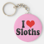 I Love Sloths Key Chains