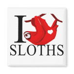 I Love Sloths Magnets