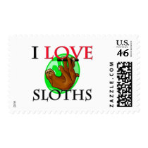 I Love Sloths Stamps
