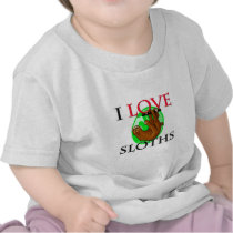 I Love Sloths t-shirts