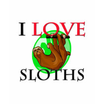 I Love Sloths t-shirts