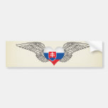 I Love Slovakia -wings Bumper Sticker