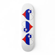 I Love Slovenia Custom Skateboard