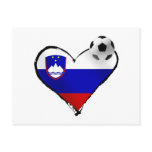 I love Slovenian football - Slovenia soccer love Post Card