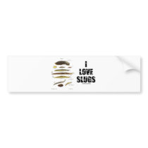 I Love Slugs (Naturalist / Nature) Bumper Stickers