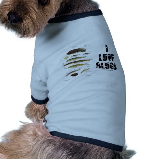I Love Slugs (Naturalist / Nature) Dog T-shirt
