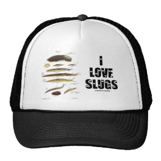 I Love Slugs (Naturalist / Nature) Hats
