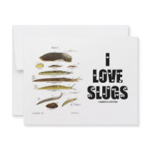 I Love Slugs (Naturalist / Nature) Custom Invitation