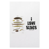 I Love Slugs (Naturalist / Nature) Customized Stationery