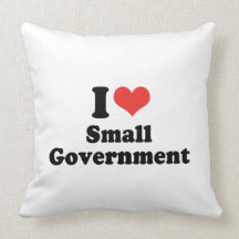 I LOVE SMALL GOVERNMENT - .png Pillows