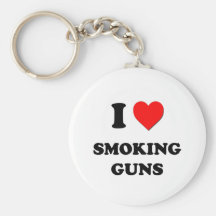I love Smoking Guns Key Chain
