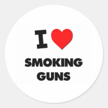 I love Smoking Guns Sticker