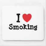 I love Smoking heart custom personalized Mouse Mats